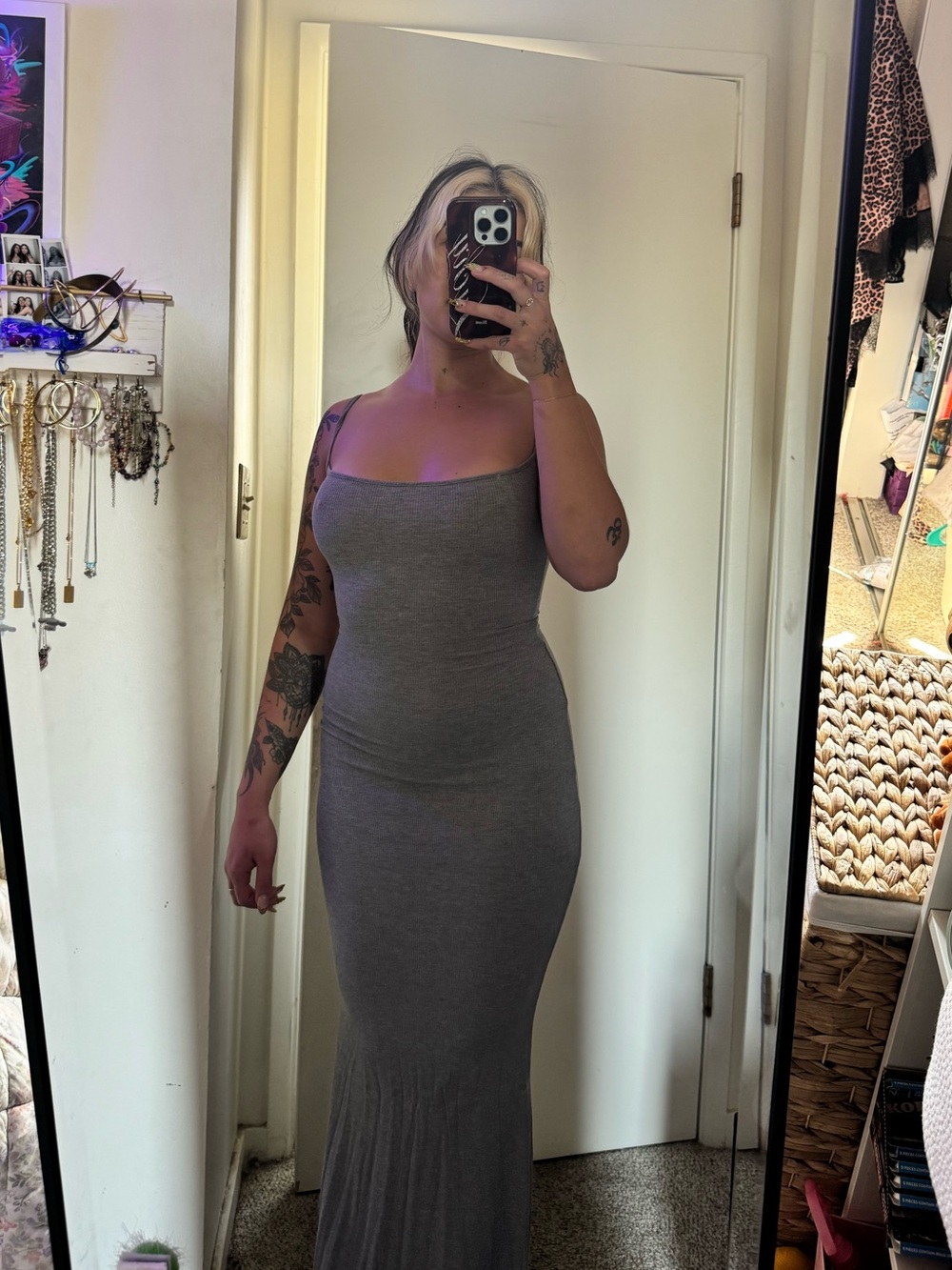 Skims maxi dress soft cotton NWOT